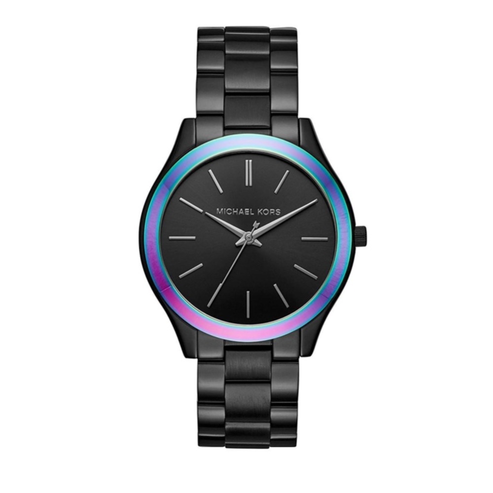 Michael Kors Slim Runway Iridescent Black Watch